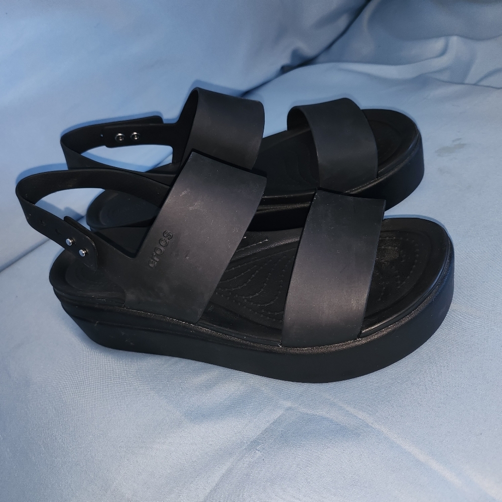 Crocs platform sandals